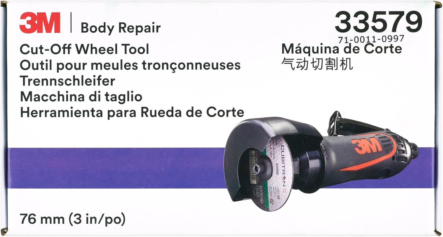 3M Cut-Off Wheel Tool, 33579, 3 in, 1 Per Box, Automotive Cutting Tool for Fast Cutting and Smooth Cutting