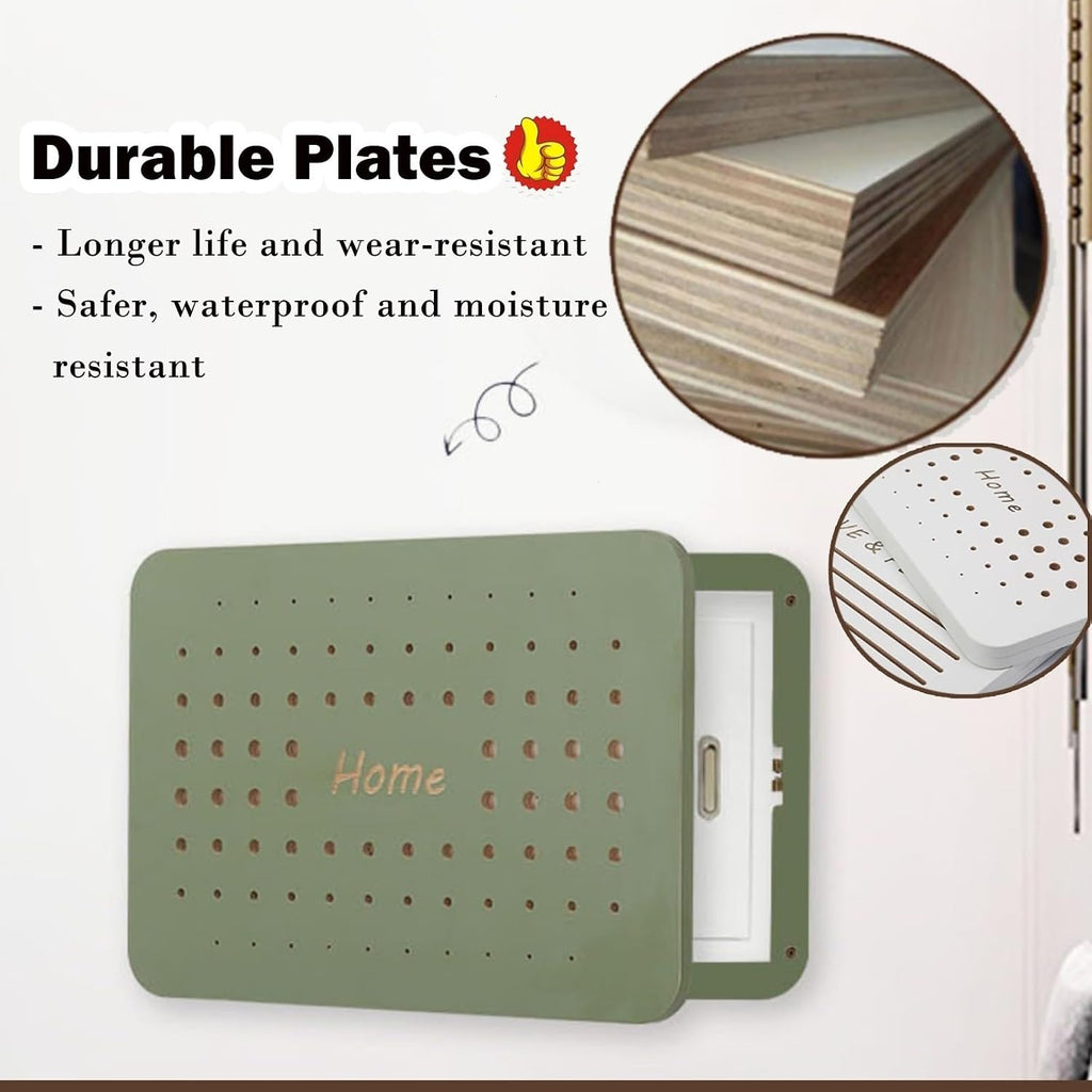 Simple Circuit Breaker Box Cover Decorative, Electrical Panel Cover Decorative Wall With Screws Ideal For Home, Free Punching Fuse Box Cover Hide Paintings Faceplate, 45 56 48 Cm Long ( Color : B , Si