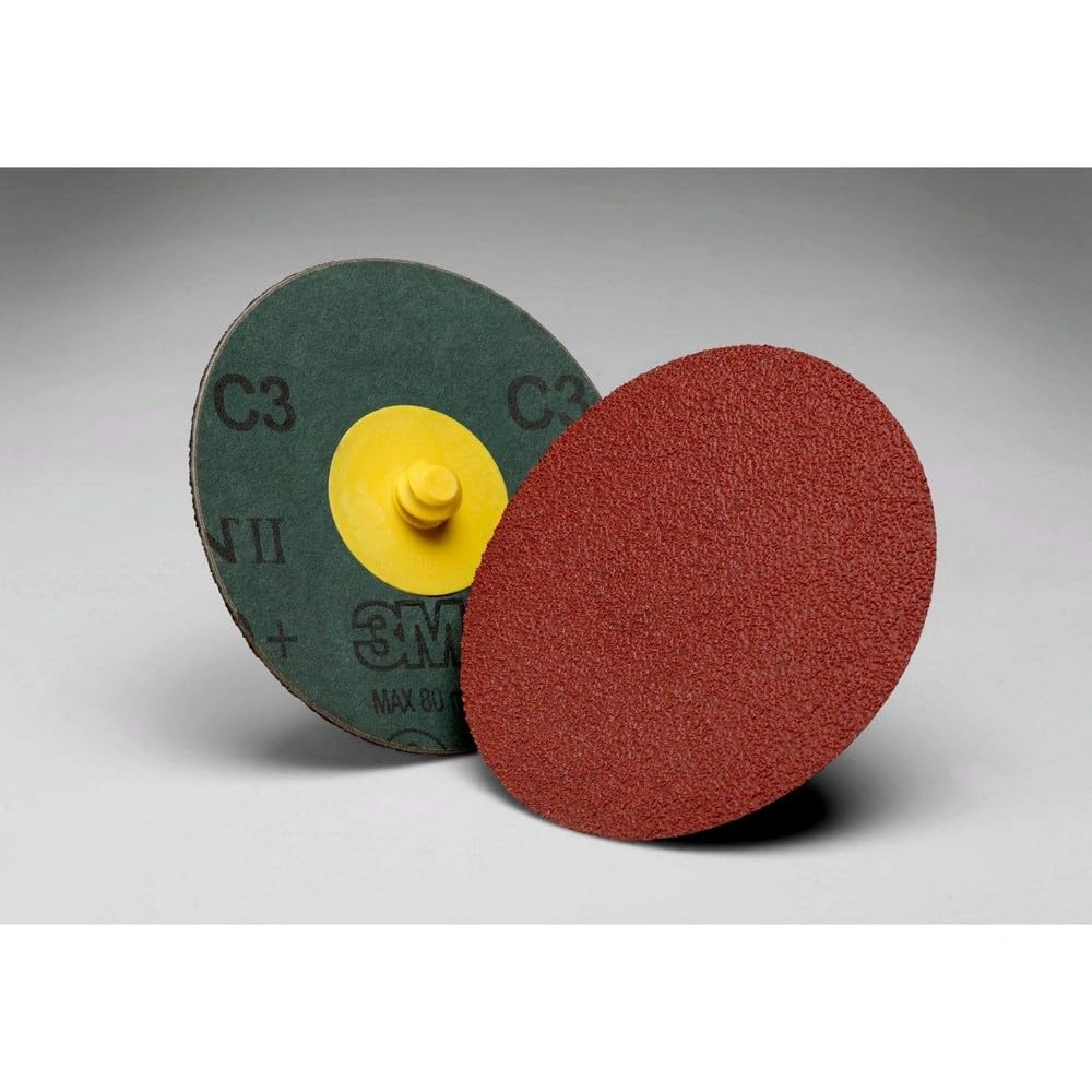 3M Cubitron II Fibre Roloc Disc 982C TR, Speed-Lok TR Quick-Change Attachment, Ceramic Aluminum Oxide, 2' Diameter, 60 Grit (Pack of 200)