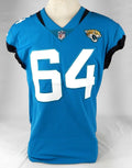2019 Jacksonville Jaguars Bunchy Stallings #64 Game Used Jersey 46 823 - Unsigned NFL Game Used Jerseys