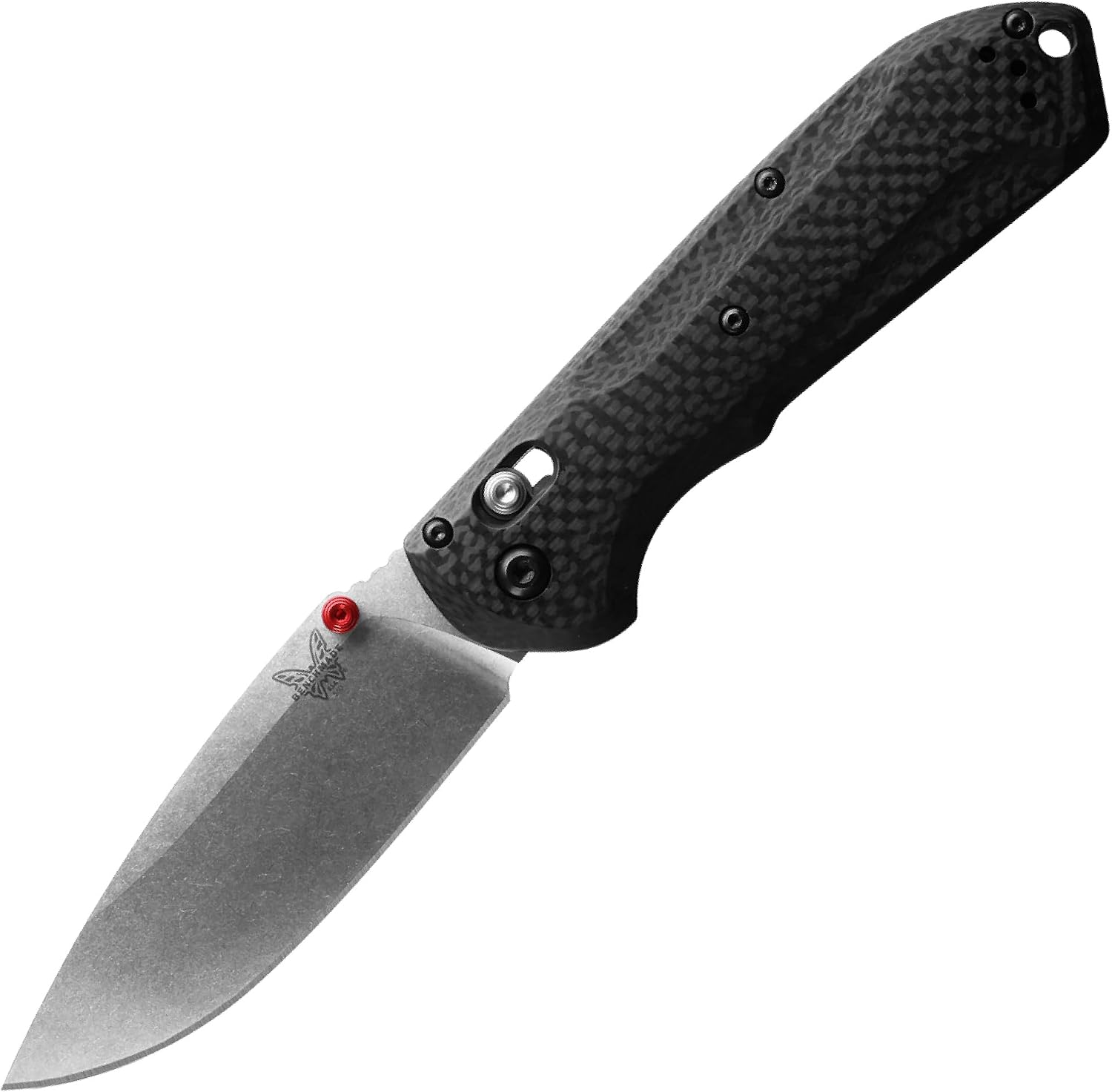 Benchmade - Freek Outdoor EDC Knife, Drop-Point Blade with Carbon Fiber Handle (560-03)