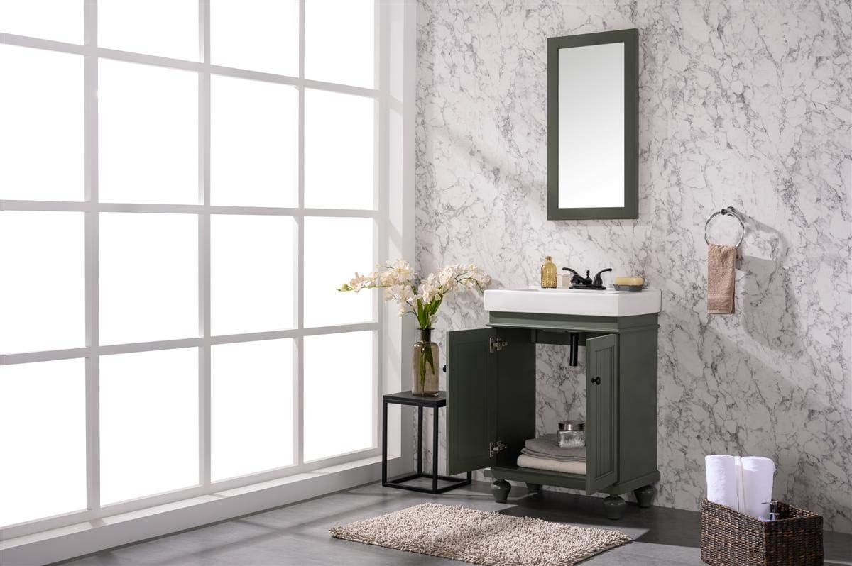 Legion Furniture 24-inch Pewter Green Sink Vanity