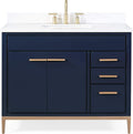 42' Beatrice Contemporary Navy Blue Bathroom Sink Vanity TB-9444NB-V42