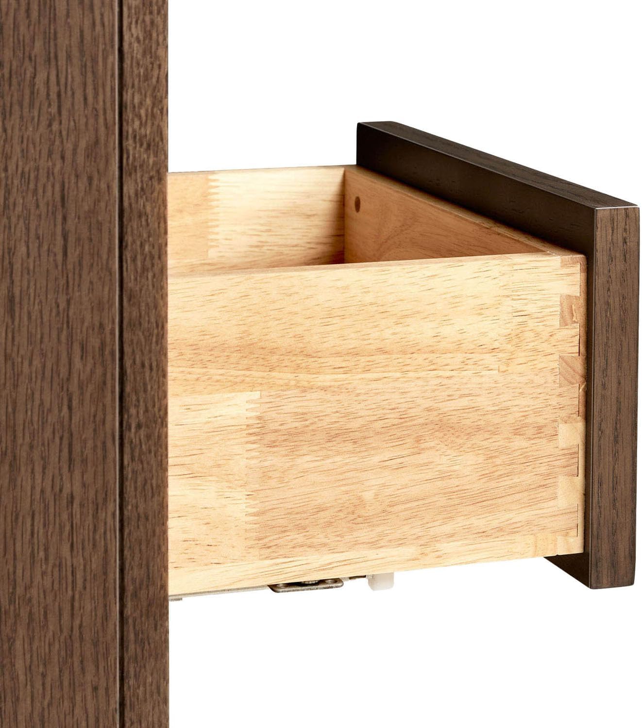 ARIEL Hepburn 36-inch Bathroom Vanity with Sink,Solid Wood, 1.5-inch Carrara White Quartz Countertop, Single Rectangular Porcelain Sink, 2 Soft Closing Doors, 5 Dovetail Drawers, Brown Oak