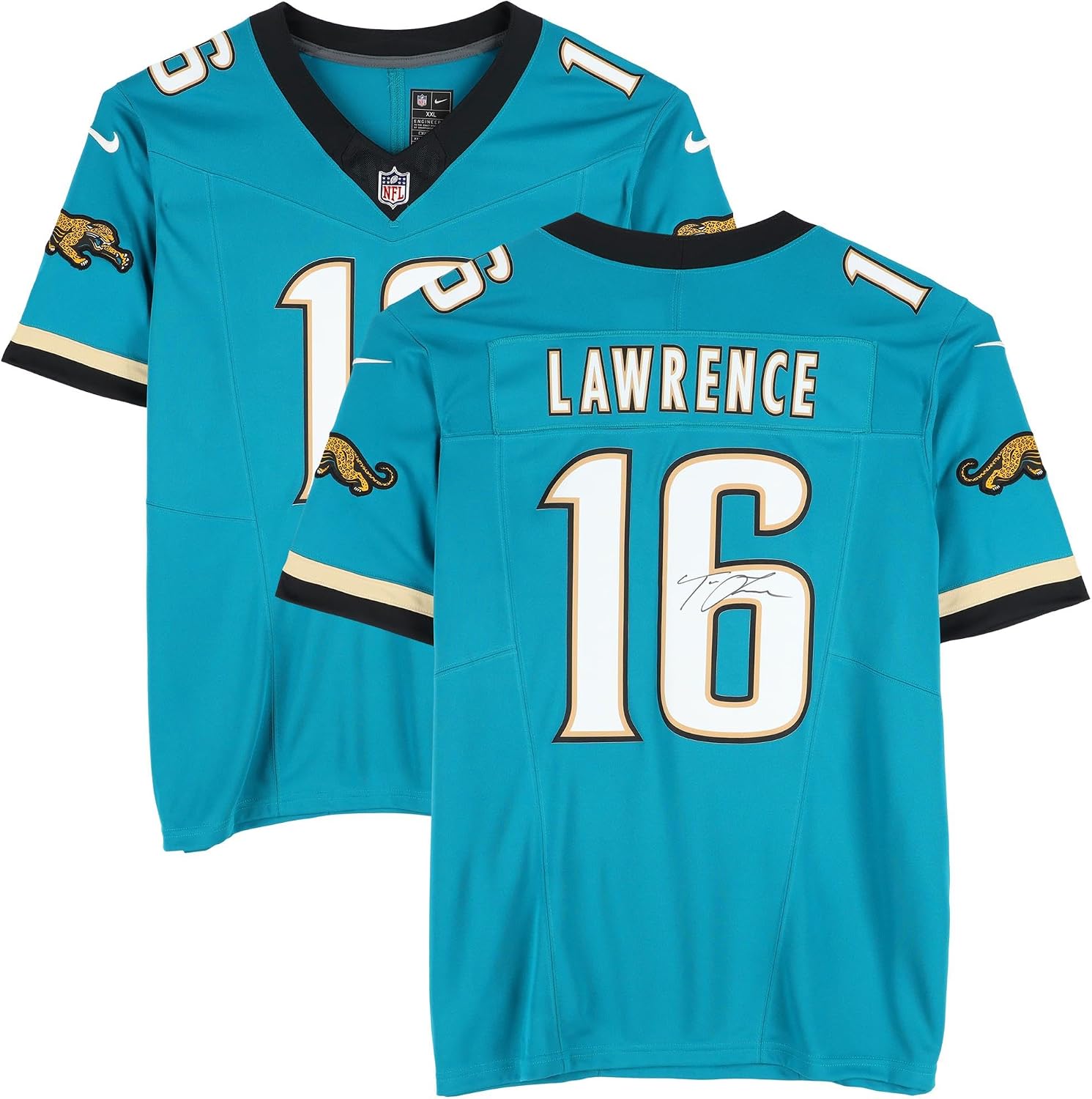 Trevor Lawrence Jacksonville Jaguars Autographed Throwback Limited Jersey - Autographed NFL Jerseys
