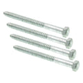 Prime-Line 9057548 Hex Lag Screws, 5/8 in. X 8 in, A307 Grade A Hot Dip Galvanized Steel (10 Count), Zinc (Pack of 4)
