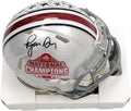 Ryan Day Autographed Ohio State 2024 National Championship Mini Helmet Beckett - Autographed College Mini Helmets
