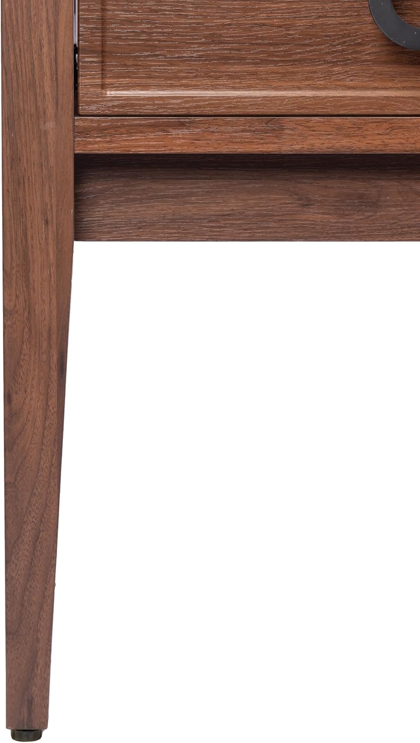 JONATHAN Y Corbin 20 in. W x 18 in. D x 33 in. H Modern 1-Drawer Freestanding Bathroom Vanity Base Only with Black Handles, Walnut (Sink Basin Not Included) VAN2000B
