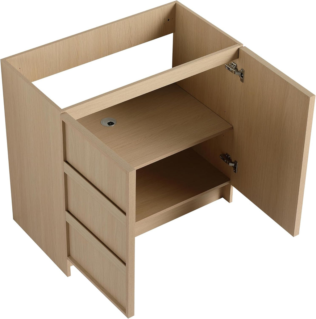 36 Inch Freestanding Bathroom Vanity,36' Bathroom Vanity Without Sink Top,Modern Bathroom Storage Vanity Cabinet,Floor Stand Cabinet(Sink Basin Not Included)