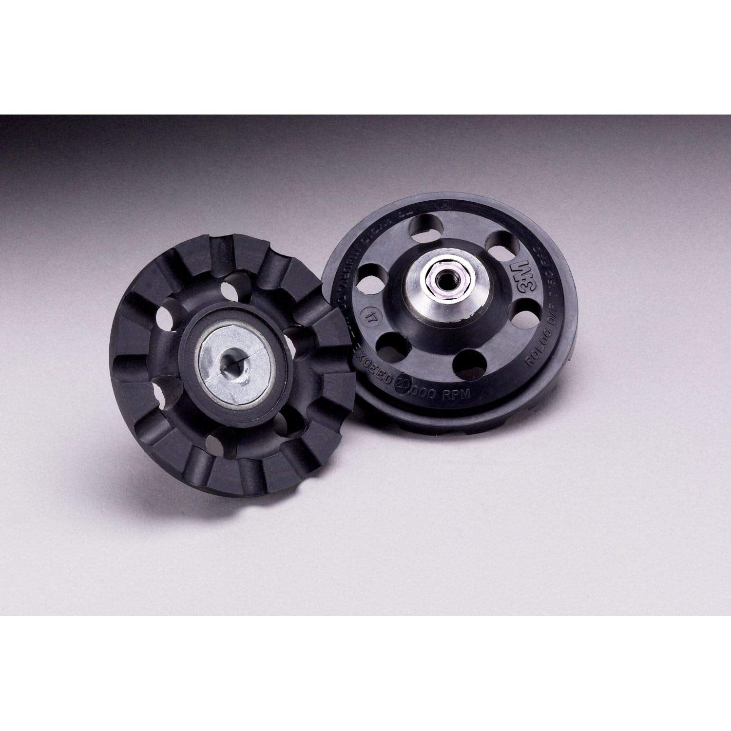 3M Roloc D/F Cool Running Disc Pad 82975, TR, 3' Diameter, 1/4-20 Thread, Black (Pack of 5)