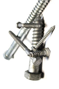 New Versatile Pack of (25) 5/8x7' Hex Lag Screws - Hot Dip Galvanized Multi-Purpose Comprehensive Hardware Fastener Assortment Kit TRINNM03030