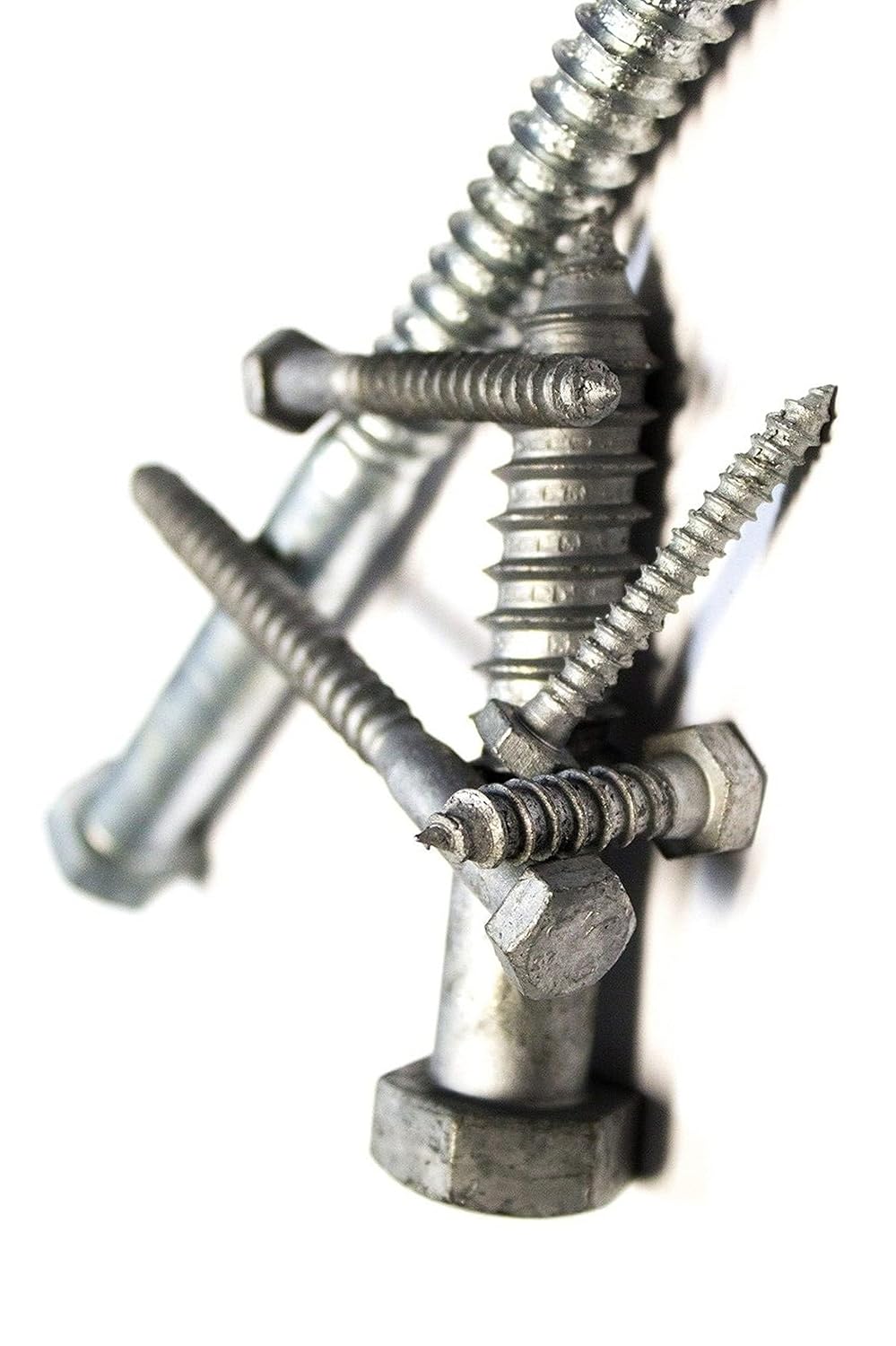 New Versatile Pack of (25) 5/8x7' Hex Lag Screws - Hot Dip Galvanized Multi-Purpose Comprehensive Hardware Fastener Assortment Kit TRINNM03030