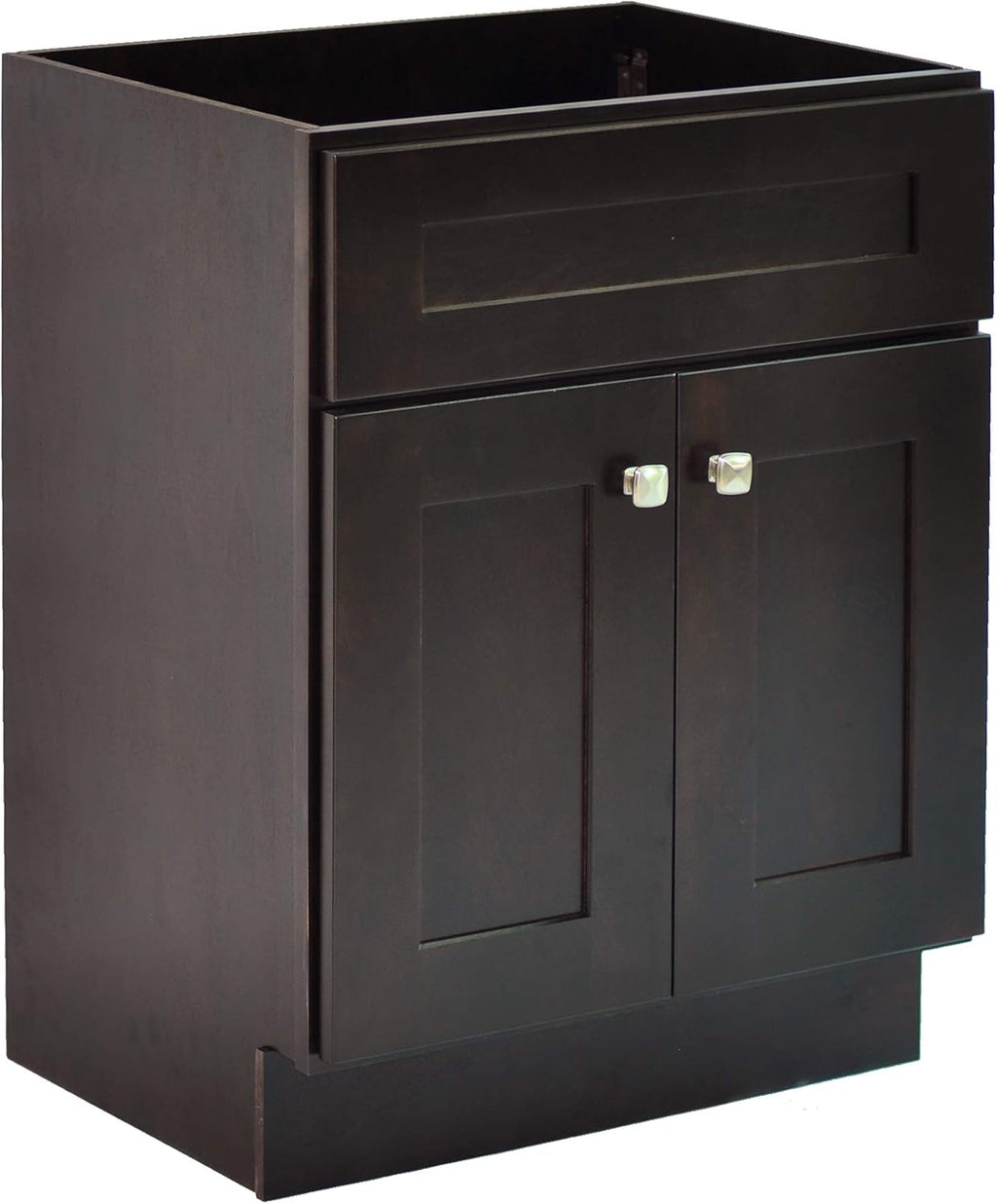 Design House Brookings 30 Inch Bathroom Vanity, Solid Wood, Ready to Assemble, Brown, 586982