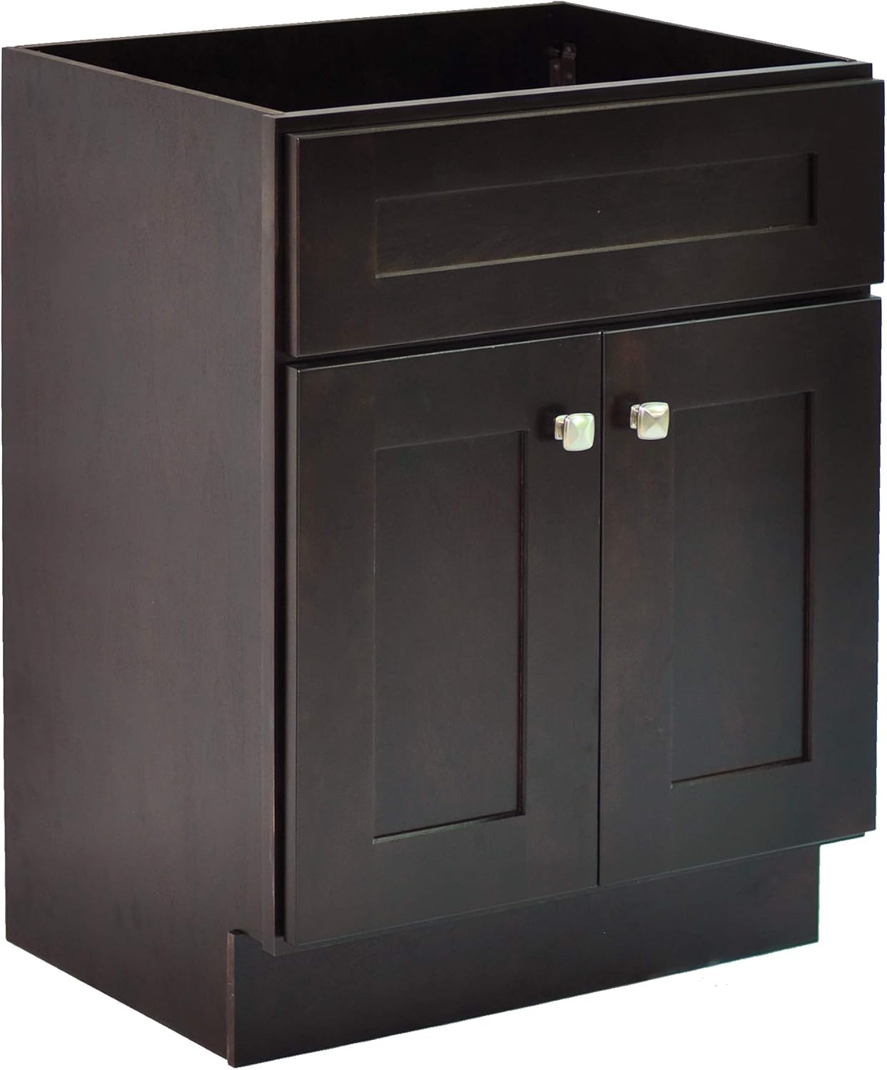 Design House Brookings 30 Inch Bathroom Vanity, Solid Wood, Ready to Assemble, Brown, 586982