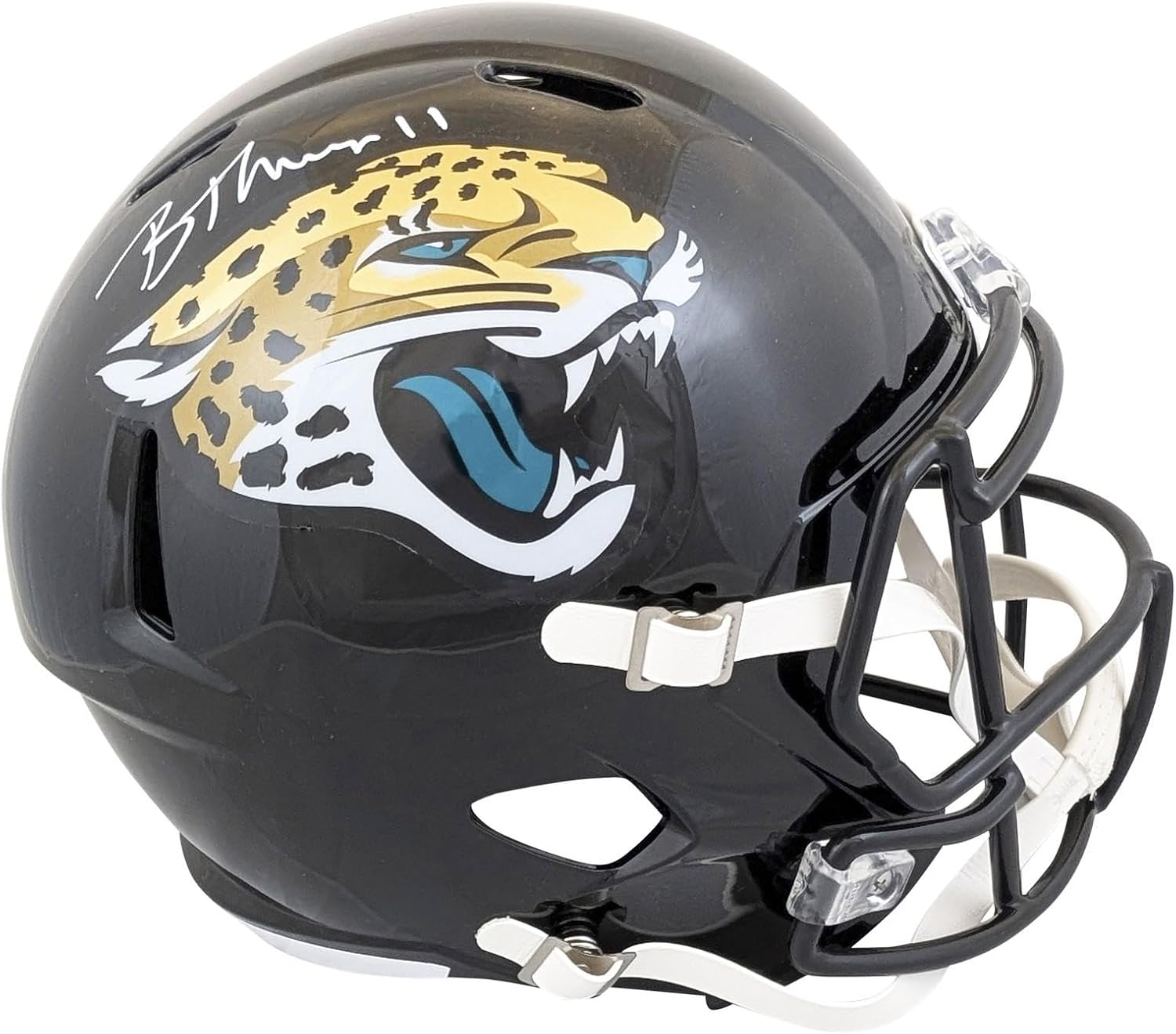 Jaguars Brian Thomas Jr. Signed Full Size Speed Rep Helmet Fanatics - Autographed NFL Helmets