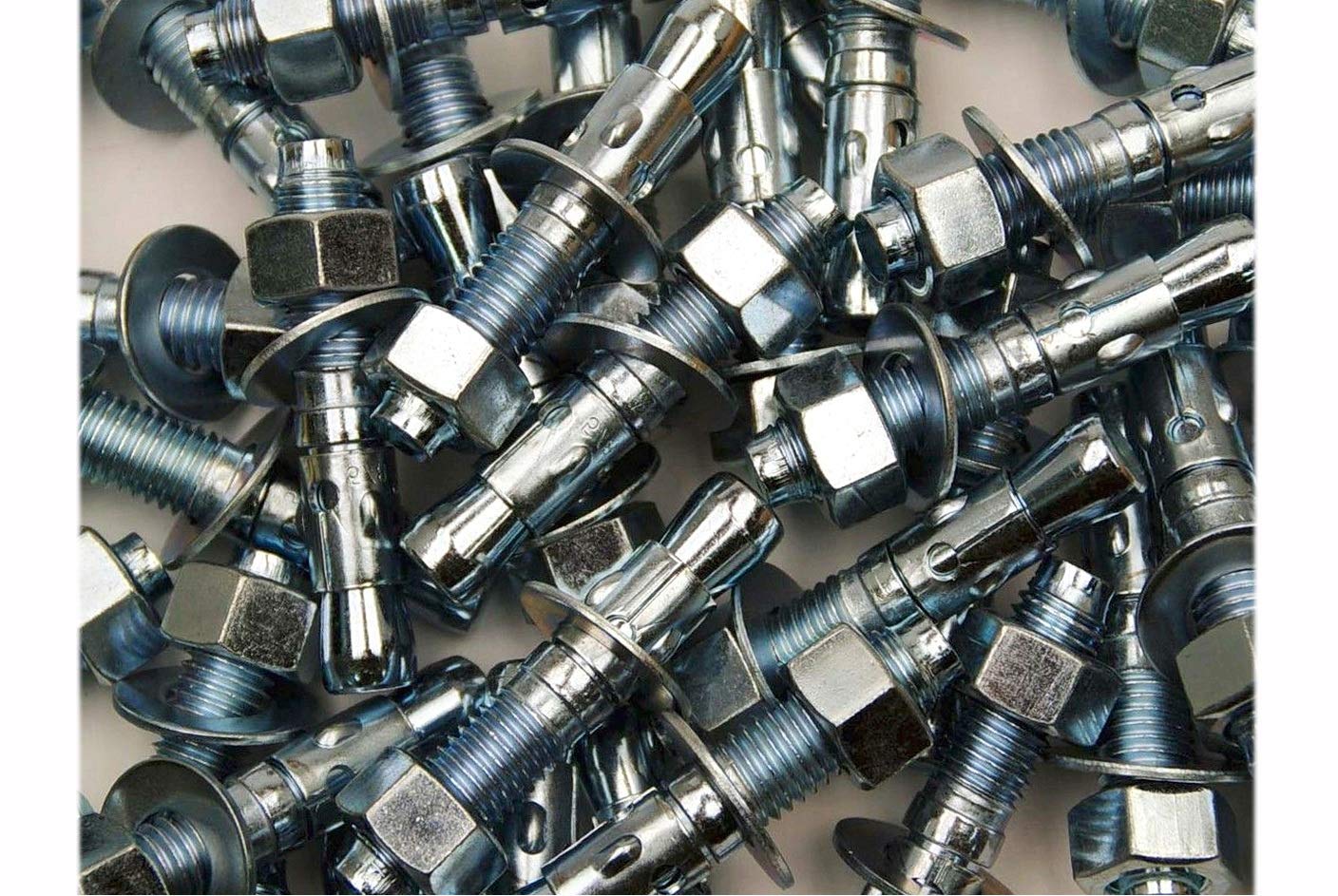 New Package of 15 (pcs) Wedge Anchor Bolts 5/8' x 3-1/2' Includes Nuts & Washers Set #MO0440-P Warranity by Pr-Mch