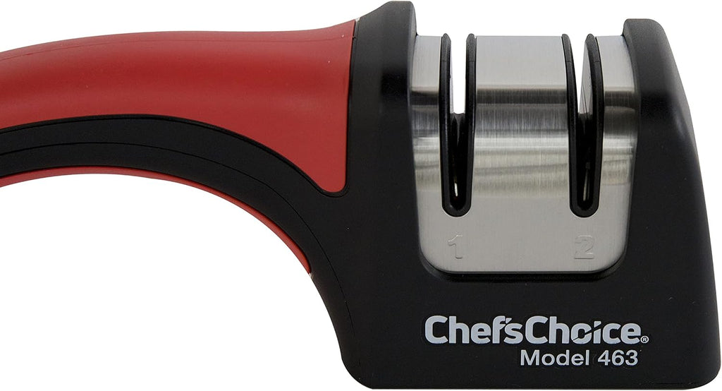 Chef'sChoice Professional Manual Knife Sharpeners Pronto Hone for 15-Degree Straight-Edge and Serrated Knives with Precise Angle Control & Compact Footprint, 2 Stage, Black (Pack of 6)