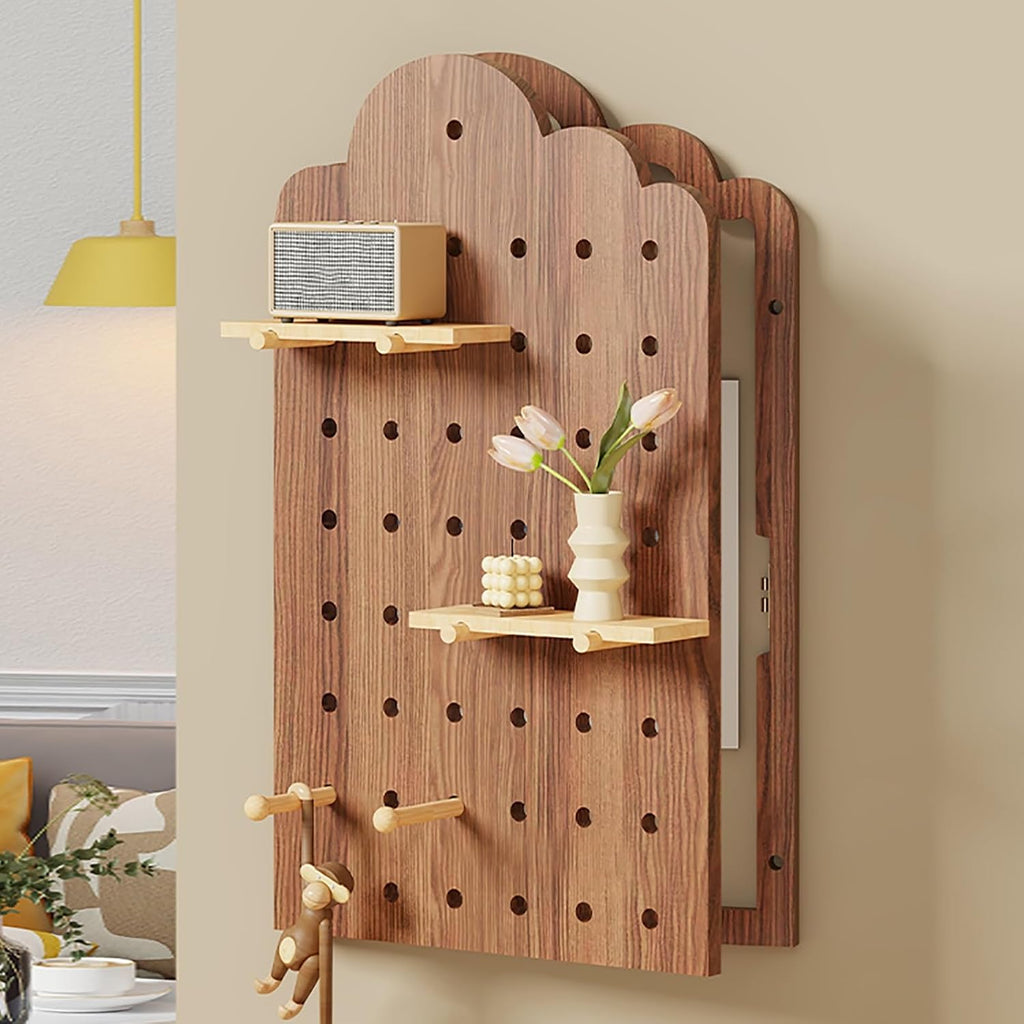 Decorative Fuse Breaker Box Cover, Wooden Electrical Panel Cover, Hide Electric Meter Box Decorative Painting, for Hotel, Kitchen and Bedroom(Brown 2,40 * 65cm/15.7 * 25.6in)