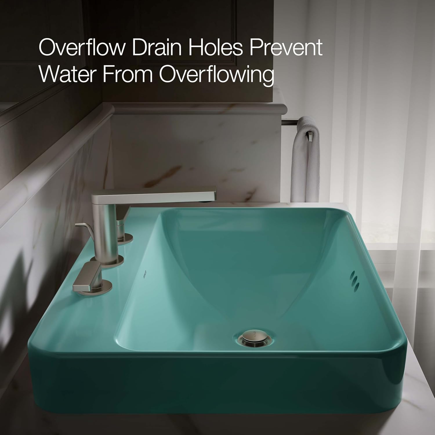 KOHLER Vox 23 in. Rectangular Drop-In Vessel Bathroom Sink