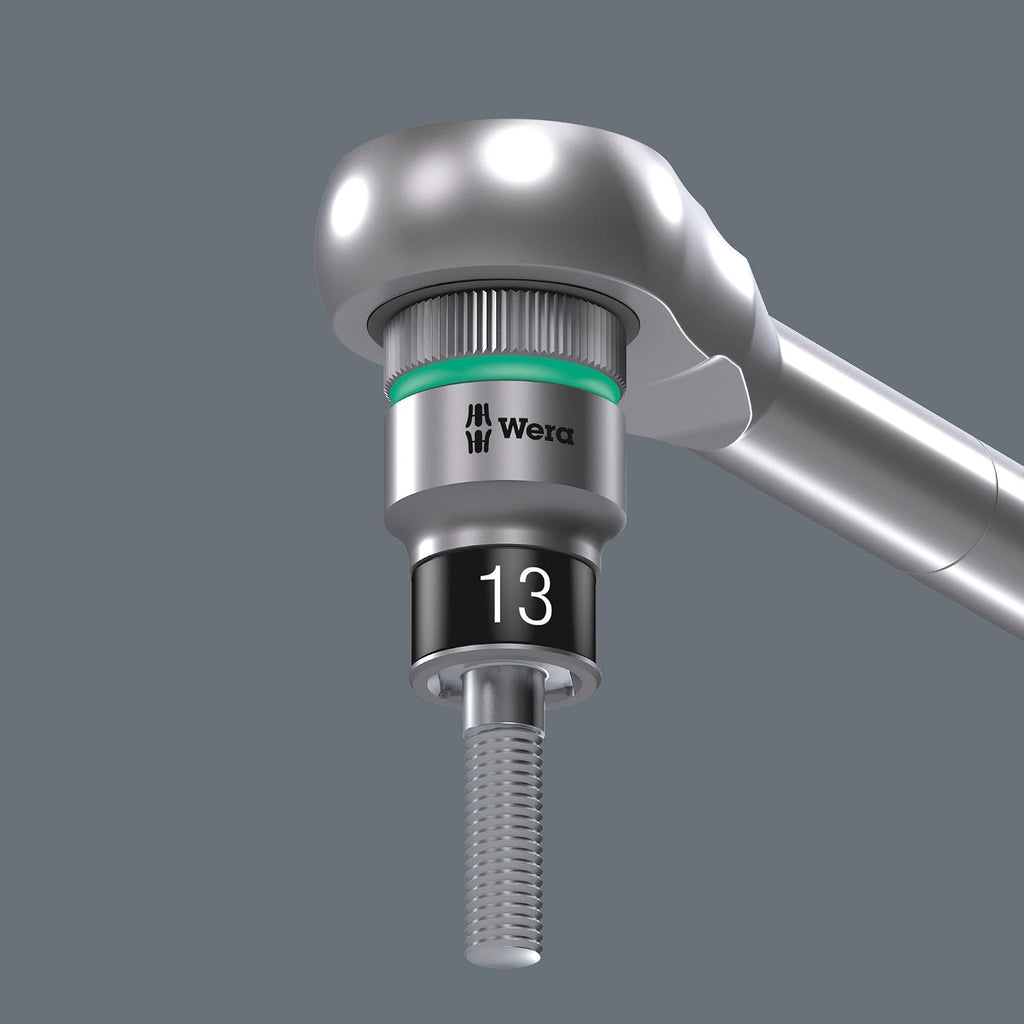 WERA 05004090001 8006 SC 1 Zyklop Hybrid Ratchet Set, 1/2' Drive, Metric, 13 Pieces