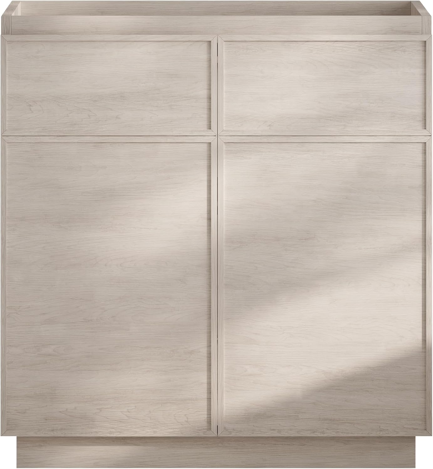 St. Tropez 36' Freestanding Bathroom Vanity Cabinet Without Top in White Oak