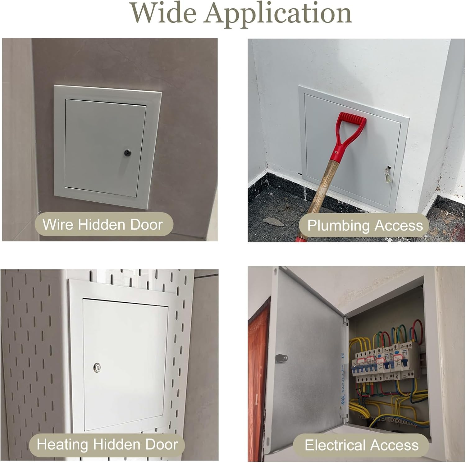 8x10 12x18 14x18 16x20 24x30 Access Door, Metal Access Panel for Plumbing/Cable, Wall/Ceiling Access Panel, Electrical Inspection Hatch(30x40cm/12x16in)