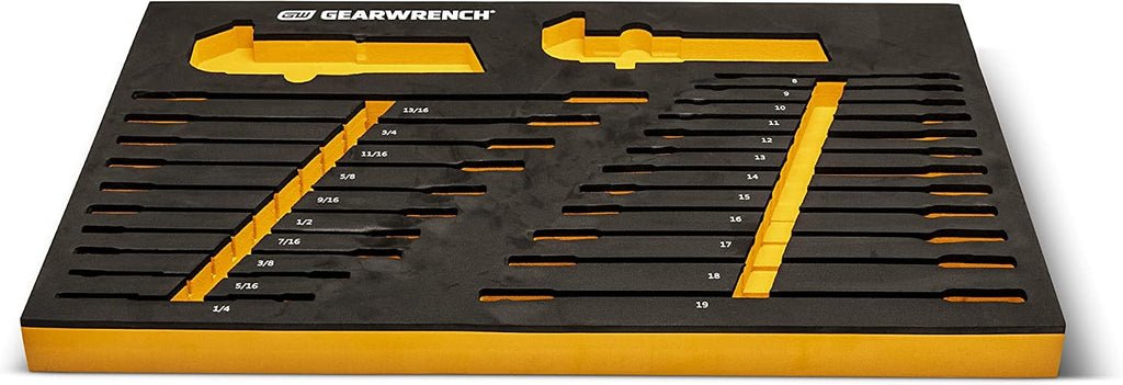 GEARWRENCH 44 Piece 90-Tooth SAE/Metric Ratcheting Wrench and Hex Key Set - 86528