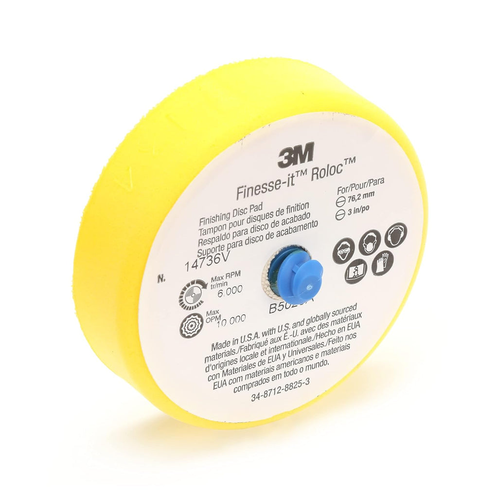 3M Finesse-it Roloc Finishing Disc Pad 14736V, 3 in Firm, 12 per case
