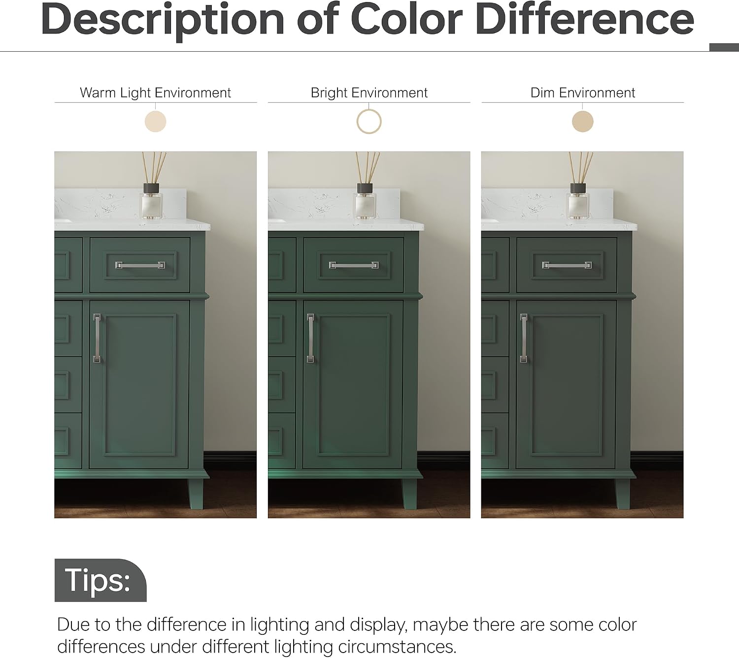 42 Inch Bathroom Vanity with Sink, Single Sink Bathroom Vanity with Adjustable Feets, Modern Bathroom Storage Cabinet with Soft Closing Doors & Dovetail Drawers, Green