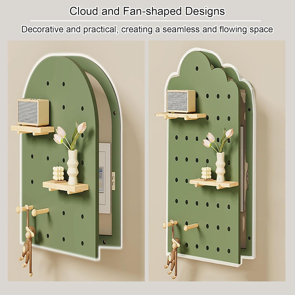 Decorative Fuse Breaker Box Cover, Wooden Electrical Panel Cover, Hide Electric Meter Box Decorative Painting, for Hotel, Kitchen and Bedroom(Brown 2,50 * 89cm/19.7 * 35in)