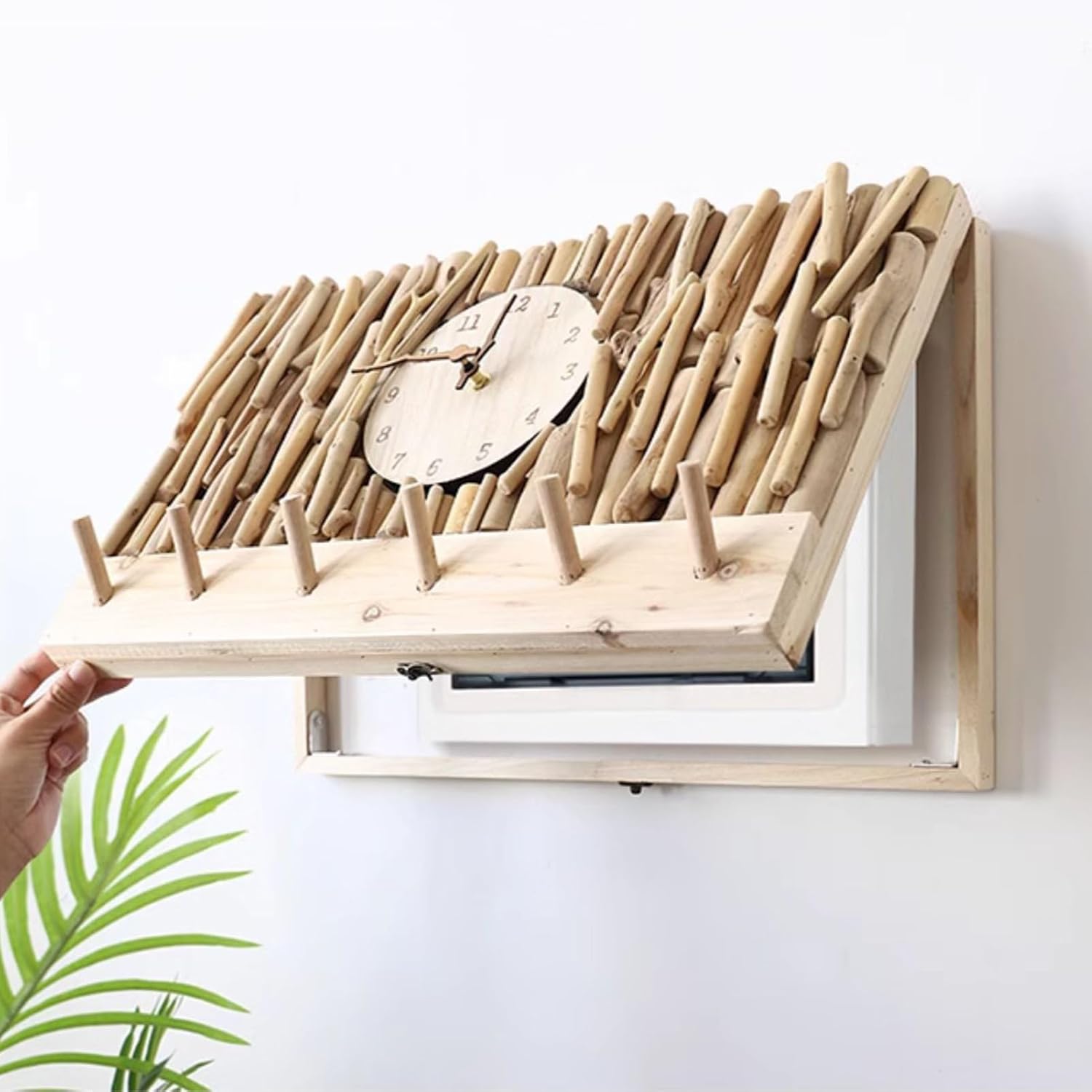 Electrical Panel Cover Creative Distribution Cover Decoration for Indoor, Electric Panel Cover with Traceless Nails & Expansion Screws, Wall Mounted Fuse Box Cover(WXH-60 x 50CM(23.6 x 19.7))