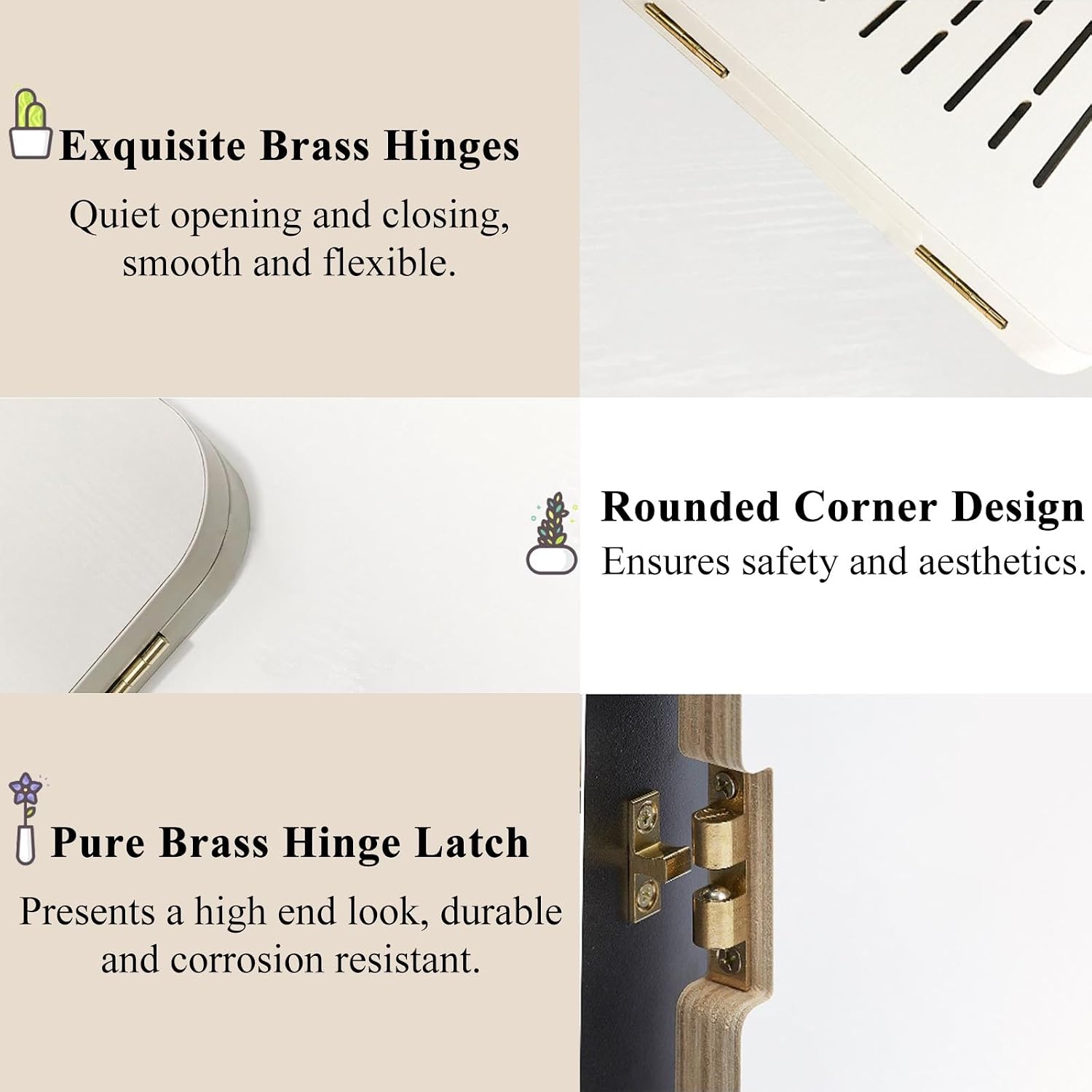 Breaker Box Cover Decorative Wall Simple Wooden Electric Meters Decorative, Easy Hanging & Detachable Electrical Box Cover with Screws and Anchors, Restaurant/ Home/ Office Entry Breaker Boxes Panel(W