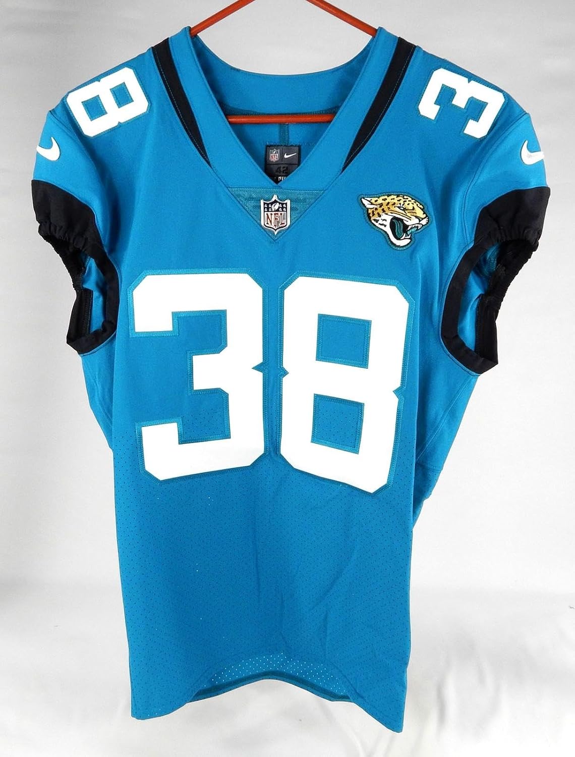 2020 Jacksonville Jaguars #38 Game Issued Jersey Nameplate Removed 42 004 - Unsigned NFL Game Used Jerseys