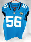 2021 Jacksonville Jaguars #56 Game Issued Jersey Nameplate Removed 44 990 - Unsigned NFL Game Used Jerseys
