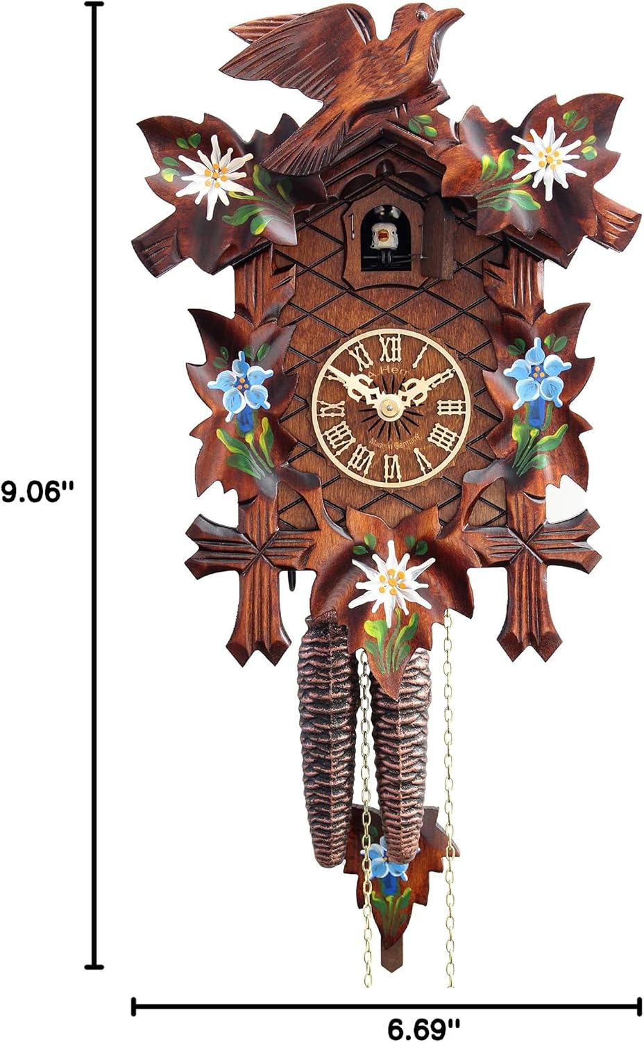 Cuckoo Clock - Alpine Flowers