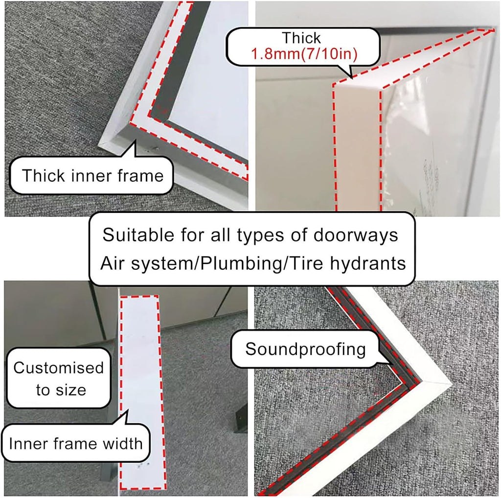 Large Recessed Metal Access Panels 20x20 25x25 30x50 35x60 40x40, Fire Rated Attic Access Door/Wall Hatch Cover Plate, Drywall Inspection Panel For Ceilings, Electrical, Plumbing(White,20x20inch)