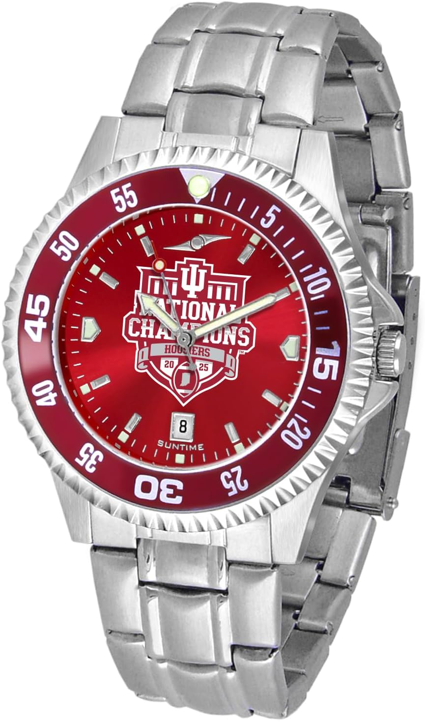 SunTime Men's Competitor 40mm Quartz Watch, 20mm Stainless Steel Strap, Team Color Dial and Bezel