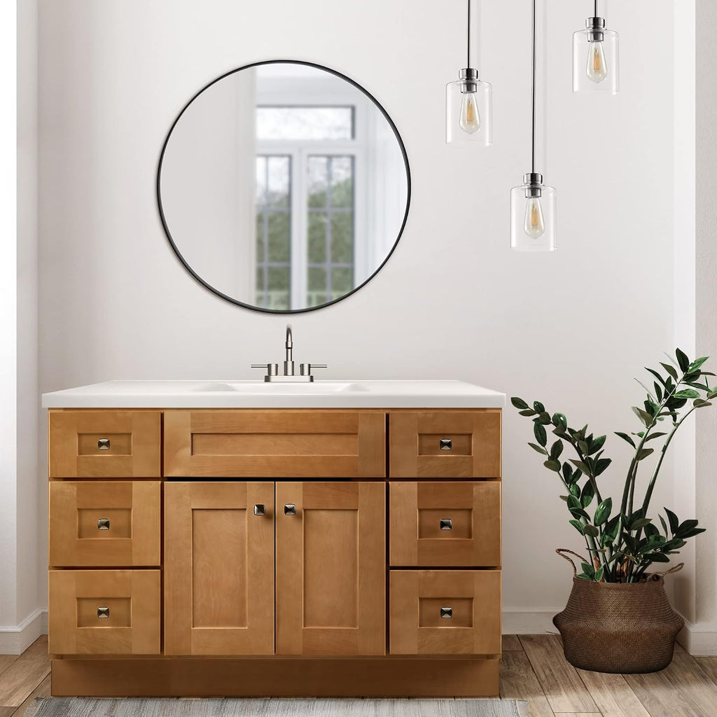 Design House Brookings 48 Inch Bathroom Vanity, Ready to Assemble, Modern Birch – Design House, 599001-MBH