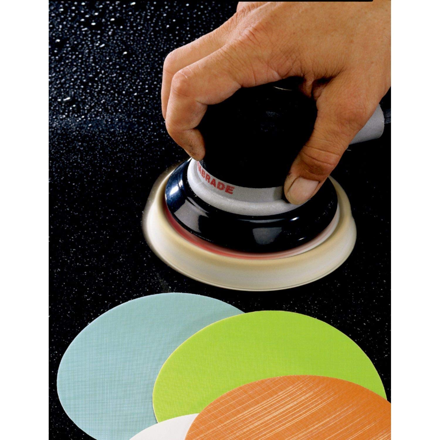 3M Microfinishing PSA Film Disc Roll 366L - 120 Micron Aluminum Oxide Type D Sanding Discs - Adhesive Backing - for Random Orbital Sander - 5' - 125/Roll, 4 Rolls per case