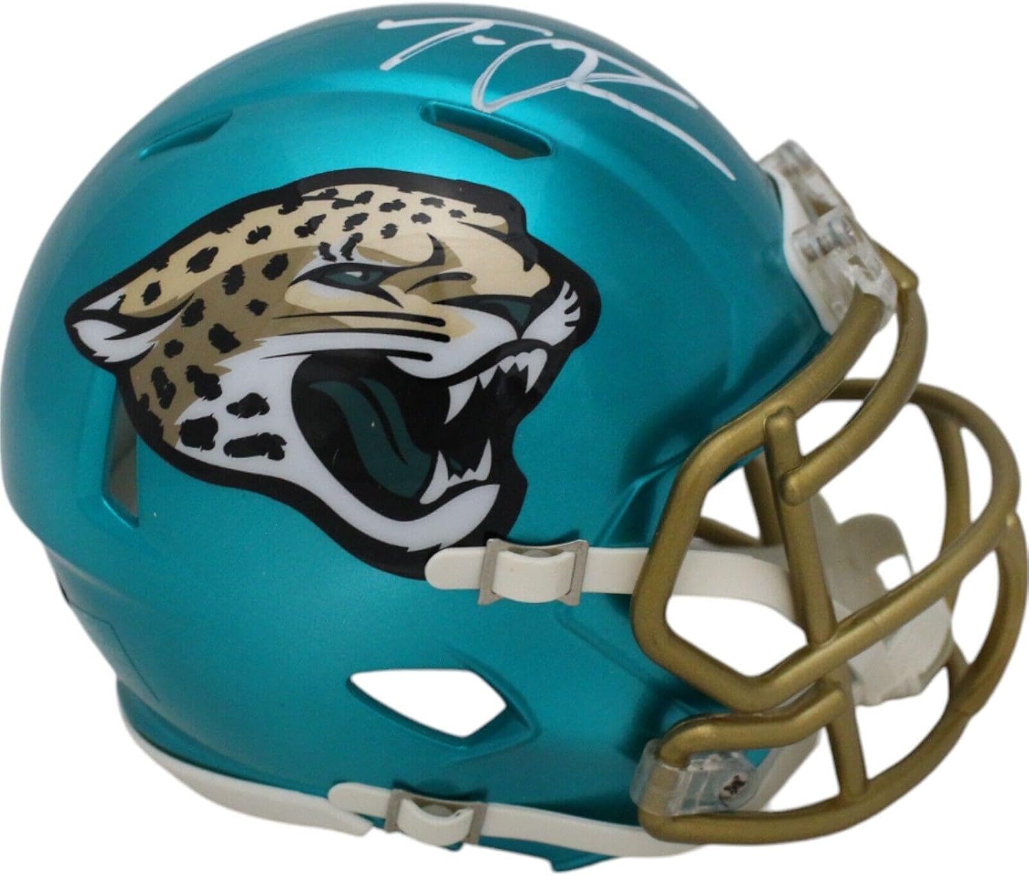 Trevor Lawrence Autographed Jacksonville Jaguars Flash Mini Helmet FAN 47996 - Autographed NFL Mini Helmets