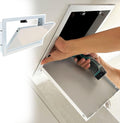 Push to Open Access Panel Screw in, Metal Attic Door/Wall and Ceiling Electrical Plumbing Access Door, Easy Access Flush Wall Hole Cover(28x26in(70x65cm))
