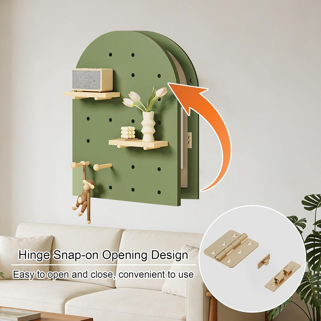 Decorative Fuse Breaker Box Cover, Wooden Electrical Panel Cover, Hide Electric Meter Box Decorative Painting, for Hotel, Kitchen and Bedroom(Brown 2,40 * 65cm/15.7 * 25.6in)