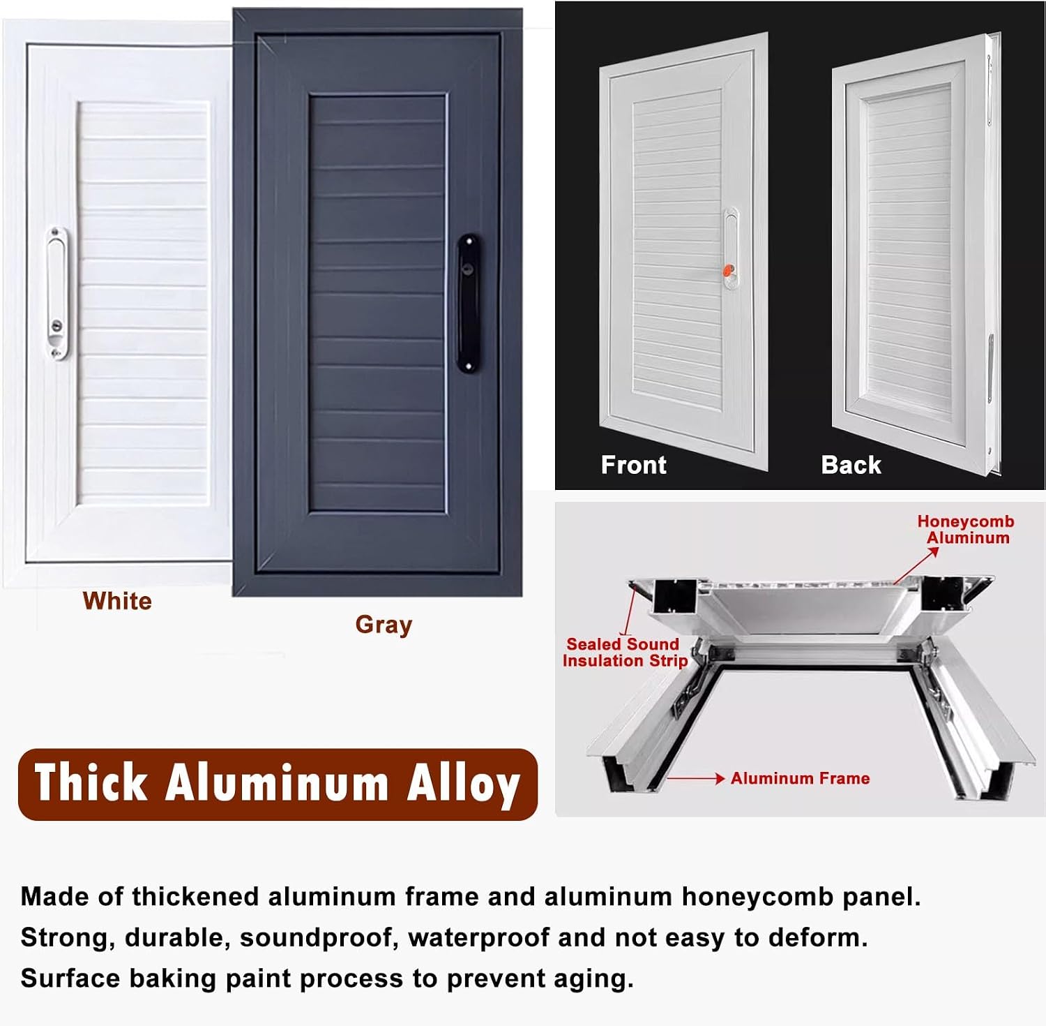 HVAC Access Door 12–40 in Customizable, Flush Mount Access Hatch Panel for Electrical Wiring/Plumbing/Loft, Indoor Outdoor Wall Hole Cover(12x16in(30x41cm))
