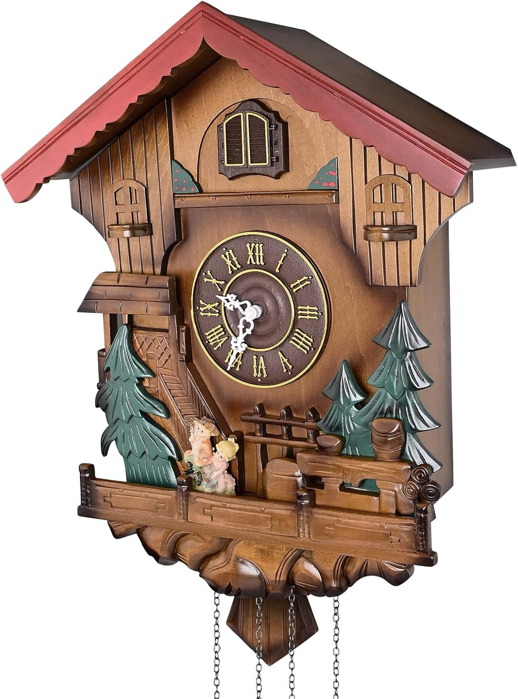 Kendal Cuckoo Clock Pendulum Quartz Wall Clock Black Forest House Home Decor MX239