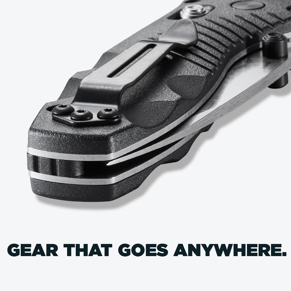Benchmade - Mini Barrage 585 EDC Knife, Drop-point Blade with Black Valox Handle (585)