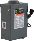30 Amp 3-way Push Button Grey Safety Switch, 7-1/2 HP 240 VAC, IP54, NEMA Enclosure, Manual Operation, Copper Contacts, Screw Terminals