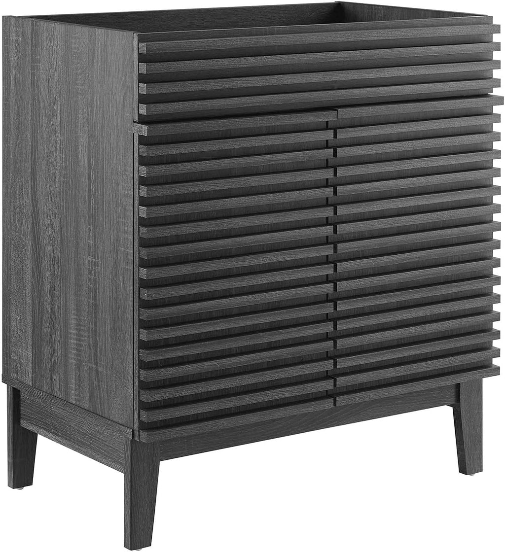Modway Render 30' Bathroom Vanity in Charcoal - Sink Basin Not Included