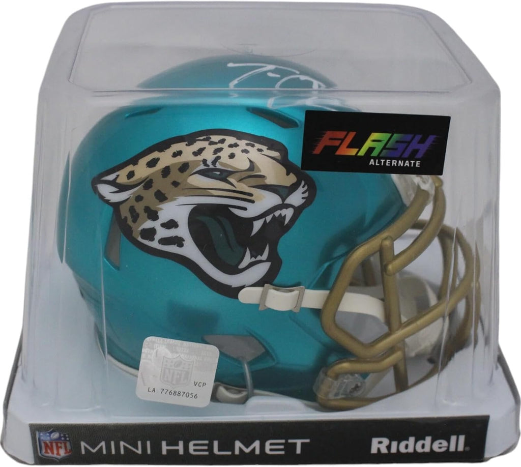 Trevor Lawrence Autographed Jacksonville Jaguars Flash Mini Helmet FAN 47996 - Autographed NFL Mini Helmets