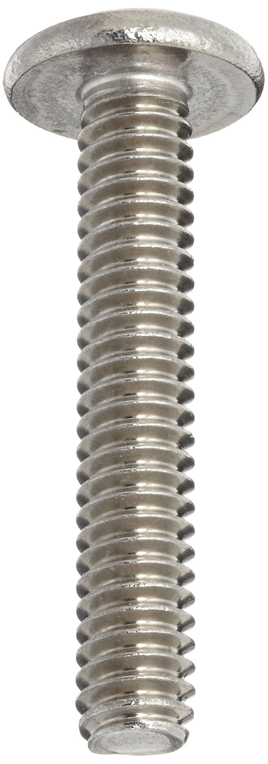 18-8 Stainless Steel Machine Screw, Plain Finish, Truss Head, Phillips Drive, Meets ASME B18.6.3, 2-3/4' Length, Partially Threaded, 1/4'-20 UNC Threads (Pack of 10)