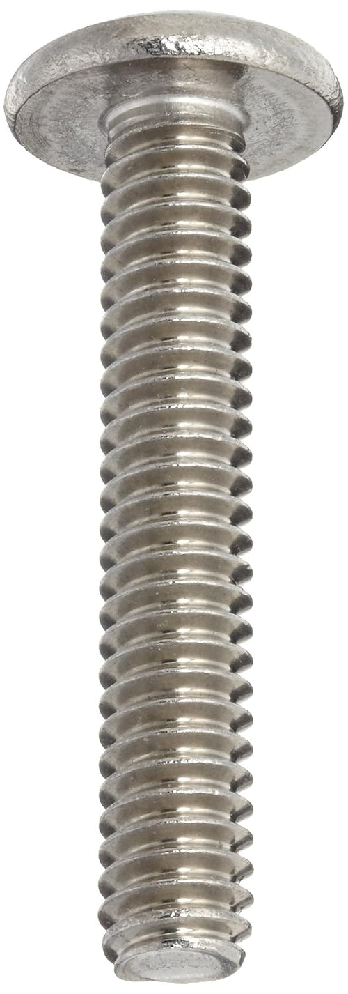 18-8 Stainless Steel Machine Screw, Plain Finish, Truss Head, Phillips Drive, Meets ASME B18.6.3, 2-3/4' Length, Partially Threaded, 1/4'-20 UNC Threads (Pack of 10)